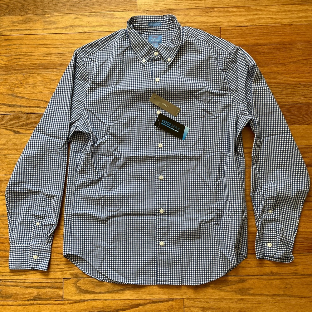 J. Crew Slim Untucked Lightweight Stretch Coolmax Shirt - Medium - NWT